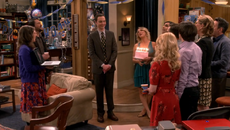 Sheldon apologizing for running away.