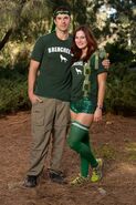 Brendon & Rachel's cast photo for the Amazing Race: All-Stars.