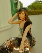 Sheena in Bini's Golden Arrow Music Video