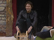 Nick enters the Big Brother Panto House