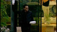 Ahmed recreates his infamous smashing of plates in Ultimate Big Brother