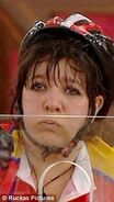 Belinda after cycling in Big Brother 9's bike task