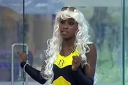Ife dressed as a superhero for a task in Big Brother 11