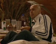 Ray talks in the Big Brother 4 garden