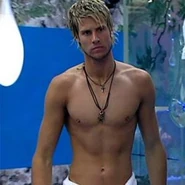 John James in the Big Brother 11 bathroom