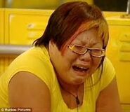 Kathreya crying in the Big Brother 9 main bedroom