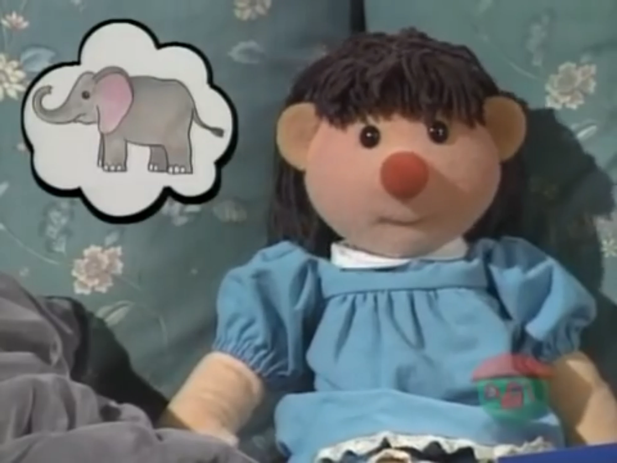 Molly and her big comfy couch