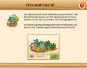 Die Information im Spiel bei Freischaltung des Dekotals.