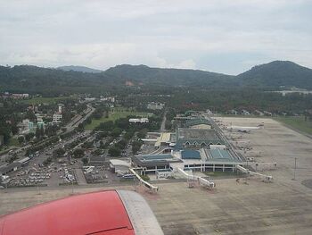 Phuket airport view