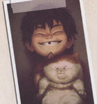 Child Hiro and Mochi