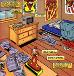 Hiro's room with many Sunfire items.