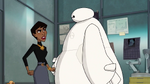 Baymax tries hugging Granville