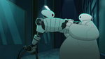 Clone attacking Baymax