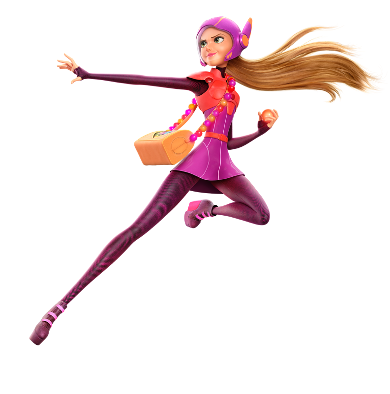 Big Hero 6 Honey Lemon In Action transparent PNG - StickPNG