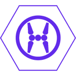 Hiro's emblem consisting of two Microbots.