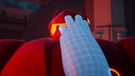 Baymax touching Baymax