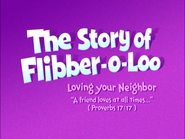 The title card for The Story of Flibber-o-Loo used on Silly Little Thing Called Love