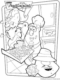 veggie tales coloring pages downloads