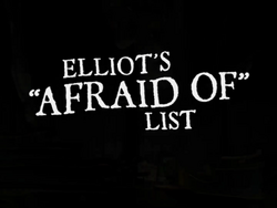 VeggieTales: Elliot's Afraid Of List 