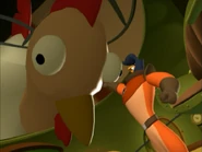 "Forty foot chicken!"