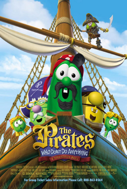 Veggie Tales PA GRAPE Figure Pirates Who Don't Do Anything Ship