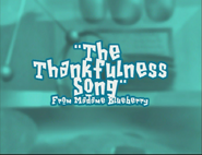 Title card for the The Thankfulness Song