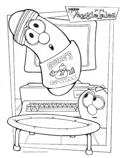 veggie tales coloring pages