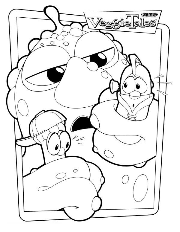 coloring book pages for veggie tales