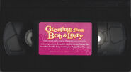 Greetings from Bob & Larry VHS, Cassette Sticker Label