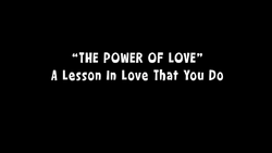 The Power of Love title card (The VeggieTales Show)