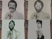 Bono, Bono/Ellis, Ellis, and Nawrocki as the faces in the ink blot test.