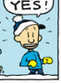 Nate wearing a coat
