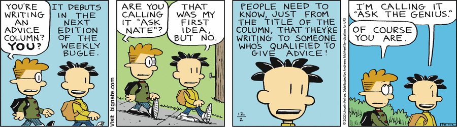 Comic Strip: December 2, 2020 | Big Nate Wiki | Fandom Comic Strip: December 2, 2020 | Big Nate Wiki | Fandom