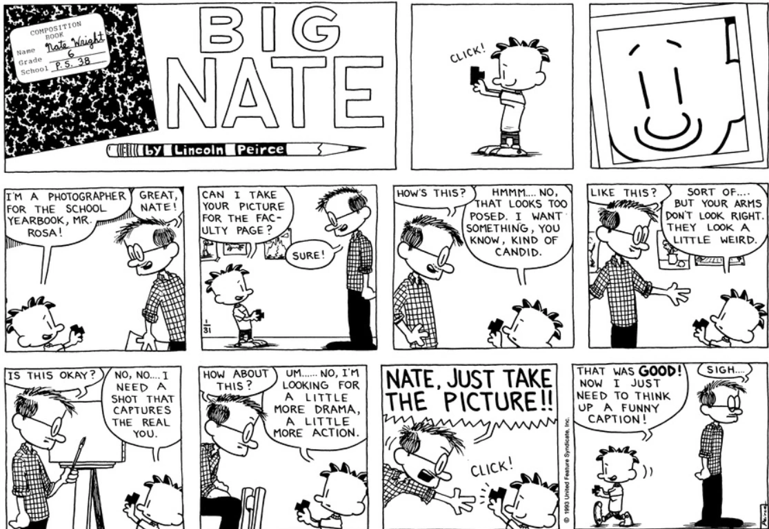 Comic Strip: January 31, 1993 | Big Nate Wiki | Fandom