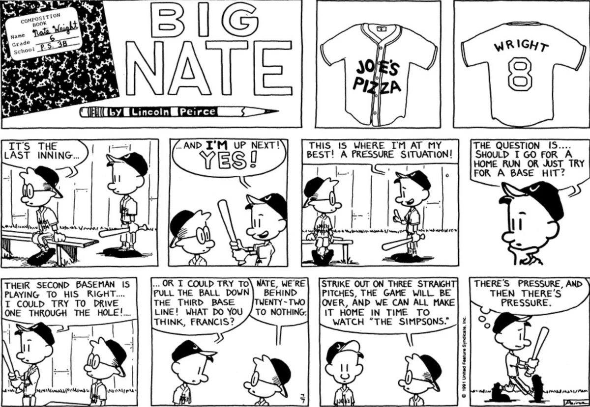 Comic Strip: July 7, 1991 | Big Nate Wiki | Fandom