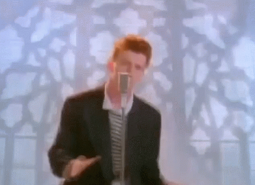 Rickroll Lyrics GIF - Rickroll Lyrics 80s - Discover & Share GIFs