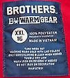 Brothers B11 Warm Gear label (XXL/16)