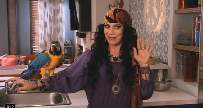 Super-Parrot and the fortune teller.