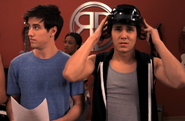 Carlos and Helmet