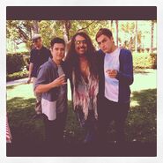 @Heffrondrive: @1loganhenderson and I with Jess Harnell who will be guest starring on #btrseason3 Only the voice of “wacko”