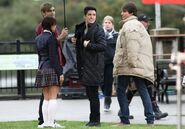 BTR shooting a London scene for the movie