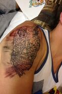 Kendall skull tattoo 1