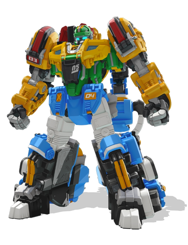 Biklonz Mega Beast Thunder Guardian copolímero de Juguete Robot Transformando Robot 3 