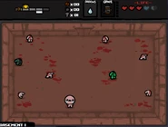 Two champion Gapers in a room, the right one dropped a key and the right one dropped a coin.