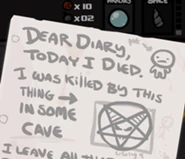 The death icon shown when killed by a deal with the devil.