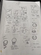 Предметы и набросок Забытого