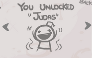 The secret appearing when unlocking Judas.