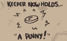 Хранитель держит... Монетку!