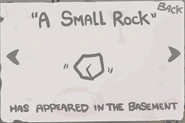 "A Small Rock" - Destroy 50 tinted rocks over multiple playthroughs. (Collectible item)