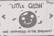 "Little Gish" - Defeat Gish (alternate boss). (Collectible item)